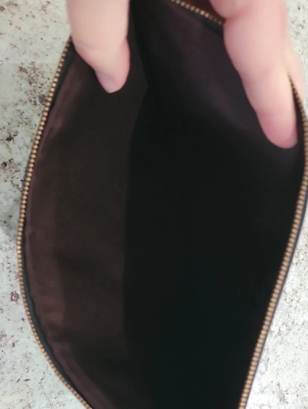 Coach Black Nylon Tablet Case with Gold Logo EUC